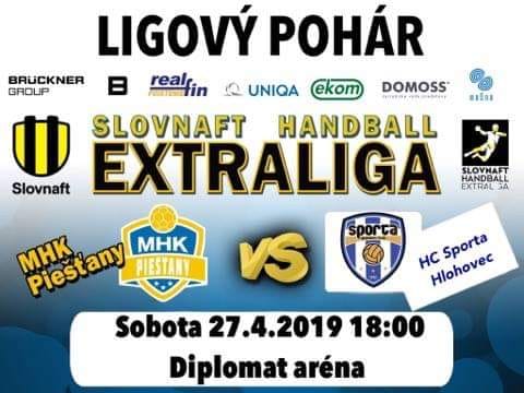 Plagát MHK Piešťany - HC Sporta Hlohovec - Ligový pohár