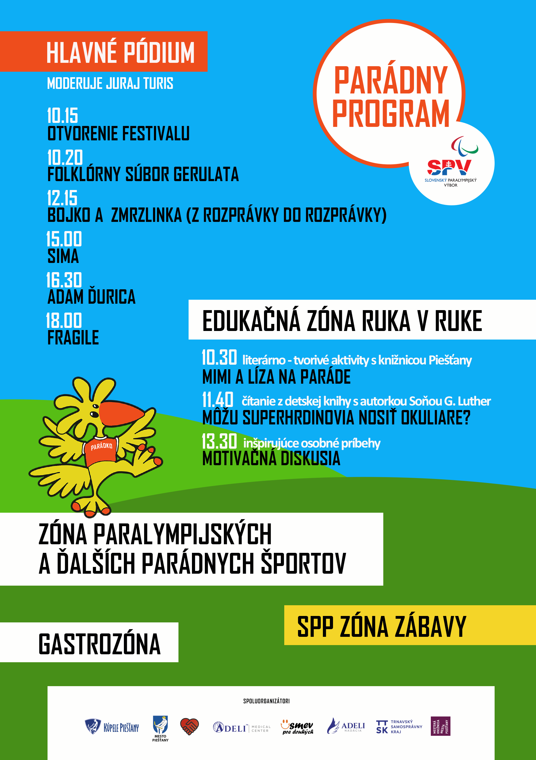 Program festivalu Paráda