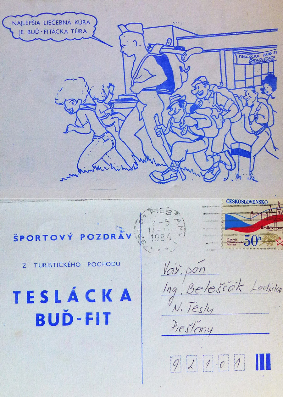 Pohľadnica z podujatia z roku 1984