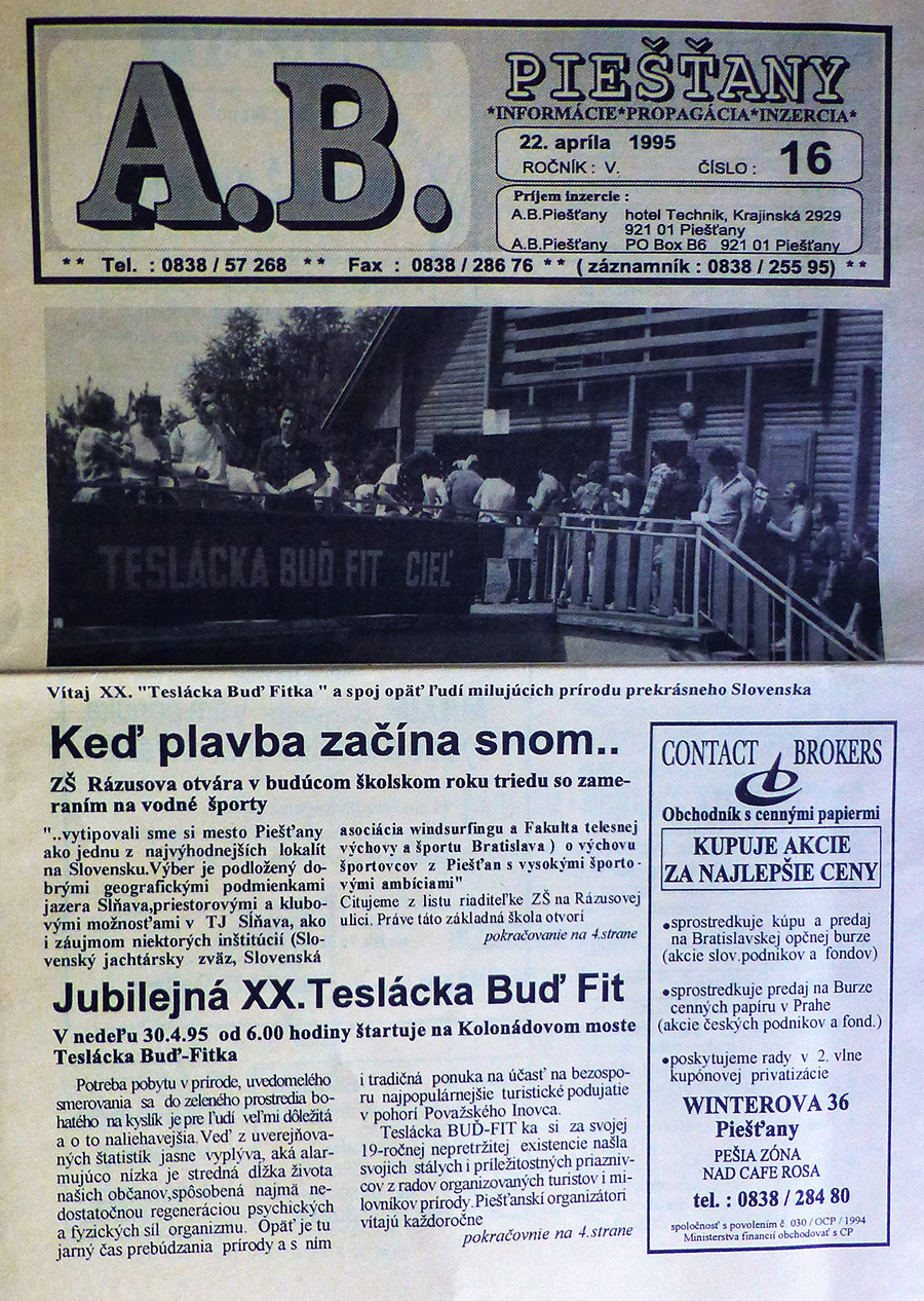 Prvá strana AB 16/1995